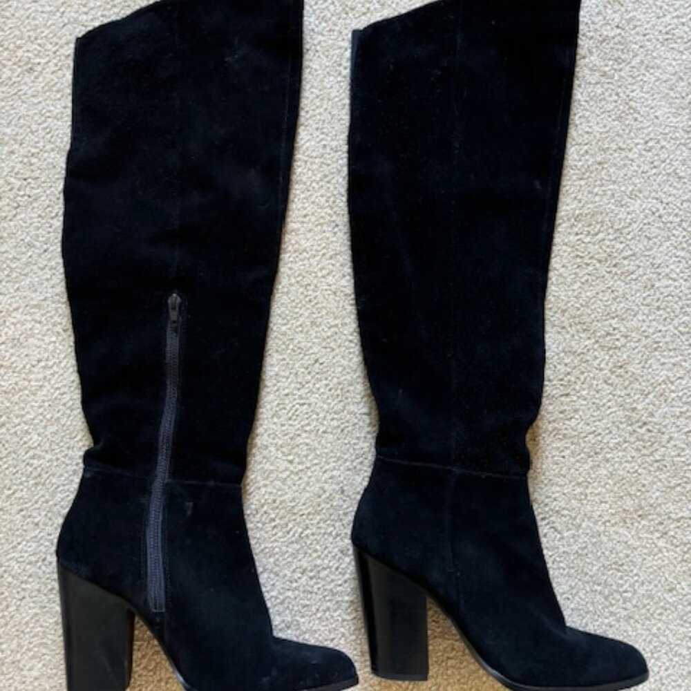 Over the Knee Black Boots